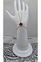 Stainless Steel Gold Color Clover Model Burgundy Zircon Stone Shahmeran - 2