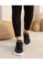 Unisex Faylon Sole Orthopedic Sports Shoes - Black White - 2
