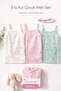 Girls' Comfortable and Stylish 3-Piece Tank Top Set