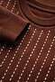 Women's Plain Stone Tunic Brown - 6