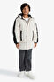 Water Repellent K Hooded Fleece Lined Beige Boy's Coat E9387A8/Bg757 - 8