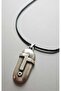 Stainless Steel Unisex Mask Medallion Necklace No-2-Silver - 3