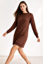 Women's Plain Stone Tunic Brown - 4