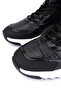 Men's Genuine Leather Black Sneakers & Sports Boots - 3