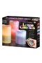 3-Piece Real Wax Flameless Candles With Remote Control Cream 6x5x4inch - 4
