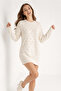 Women's Diamond Pattern Stone Tunic White - 2