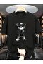 Bear Printed Short Sleeve Crew Neck Plain Unisex Tshirt