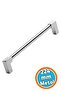 Furniture Handle Drawer Cabinet Door Handle Knob Handles Durable Design Silver Chrome Metal 224 mm