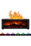 3D Flame Essential Oil Diffuser, 150ml Fireplace Flame Light Humidifier with Timer, Auto-Off Protect