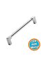 Furniture Handle Drawer Cabinet Door Handle Knob Handles Durable Design Silver Chrome Metal 224 mm - 7