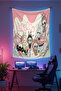 Labubu Themed Wall Covering – High-Quality Fabric, Children's Room Decor Tapestry Wall Carpet - 3