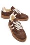 Women's Brown Suede Thermo Rubber Sole Casual Sneaker - 3