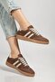 Women's Brown Suede Thermo Rubber Sole Casual Sneaker