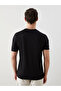 Lcwaikiki Classic Black Crew Neck Combed Cotton Men's T-Shirt - 5