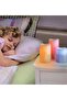 Flameless LED Candles Light, ALED LIGHT 3 Pack Warm White Plus Multicolor - 3