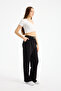 Flexible Pants with Belt Model - Wooden Shell Fabric - 2461 - 4