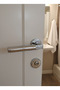 Alfa Badge Luxury Toilet Bathroom Latch Handle Chrome (Set for 1 Door)