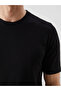 Lcwaikiki Classic Black Crew Neck Combed Cotton Men's T-Shirt - 4