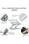 Aluminum Alloy Adjustable Laptop Stand Folding Portable for Notebook Computer Bracket Lifting Holder - 3