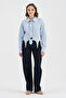 Women's Special Design Shirt with Tie Detail - 5