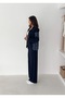 Women's Modal Fabric Zip-Up Tracksuit Set with Parachute Fabric Paneled Details - 2