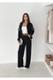 Women's Modal Fabric Zip-Up Tracksuit Set with Parachute Fabric Paneled Details - 6