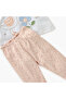 Embroidered Top and Pyjama Set - 6