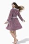 Women's Rabbit Embroidered Hooded Wellsoft Dressing Gown - 6