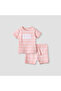 Striped T-shirt and Shorts Set
