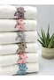 3D Embroidered Flower Embroidered 6-Piece 50x90 Hand and Face Towel Set - 3