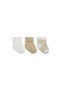 Soket Socks Combed Cotton 3-Piece Dog Boy Ecru Beige