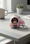 Keychain Labubu with Sound and Light Pink Elegant - 8