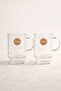 Borosilicate 2-Piece Glass Soft Drink Cup 330ml Heat Resistant Transparent Glass Cup Set Kw-1054 - 4
