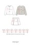 Bow Detail Cardigan Shorts Skirt 3-Piece Holiday Outfit for Girls Bottom-Top Set - 8