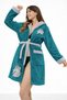 Women's Rabbit Embroidered Premium Hooded Wellsoft I Plush Robe & Plush Bathrobe I Hooded I Ultra-Soft I - 2
