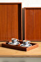 Wooden Tray Set of 3 Tea Coffee Bamboo Presentation Tray Set - 4