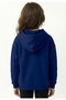 Children's Sweatshirt Collar School Hoodie Thick Fabric School Clothing - Navy Blue - 3