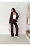 Women's Modal Fabric Paneled Baggy Tracksuit Set Relaxed Fit Sporty Chic Modal Fabric Baggy Tracksuit Set - 3