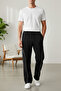 Men’s Baggy Sweatpants with Piped Detail Elastic Waist Relaxed Fit Wide Legged Transitional Sweatpants - 2