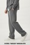 Unisex Baggy Sweatpants Wide Leg with Pockets and Patches Lace-Up Winter 3 Thread - 2