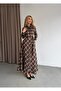 Plaid Shirt Collar Front Buttoned Waist Belted Side Pocket Top Regular Bottom Flared Maxi Length Prenium Dress - 2