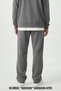 Unisex Baggy Sweatpants Wide Leg with Pockets and Patches Lace-Up Winter 3 Thread - 4