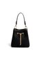 Black - Black Suede Women's Crossbody Bag Sp1266