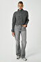 Women's Wendy Grade Soft Texture Mock Neck Anthracite Knitwear Cardigan - 2