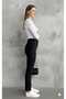 Off-white round neck soft textured molded fabric stretchy Slim Fit bodysuit. - 3