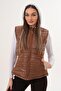 Women's Jersey Hooded Puffer Vest 255316 - - 4