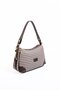 Coffee Yellow - Brown Plaid Line Square Women's Shoulder Bag Sp1269 - 2