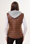 Women's Jersey Hooded Puffer Vest 255316 - - 5