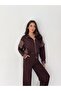 Women's Modal Fabric Paneled Baggy Tracksuit Set Relaxed Fit Sporty Chic Modal Fabric Baggy Tracksuit Set - 8