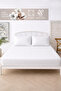 طقم ملاءات مطاطية مخططة من القطن 100% مقاس 180×200